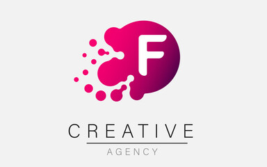 Web The logo of the letters F. F is a letter vector design with dots.