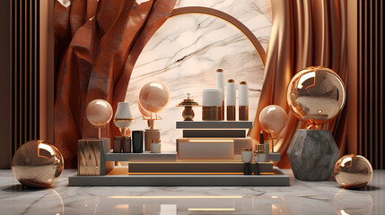 Gold luxury display background