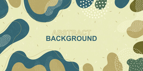 Abstract background. Color wave template presentation design with color line and dots.