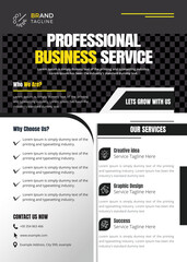 Fototapeta premium Professional Business Service Flyer Design 