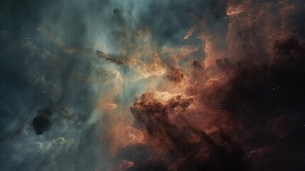 Exploring the Enchanting Space Nebula. Generative AI