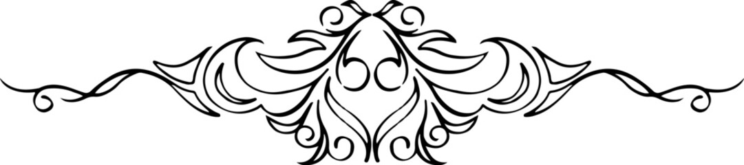 black and white set of delimiters for text, dividers