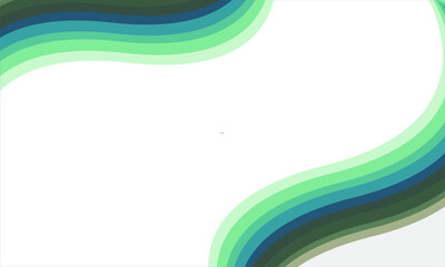 abstract background with  green waves