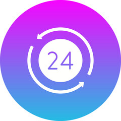 24 Hours Icon