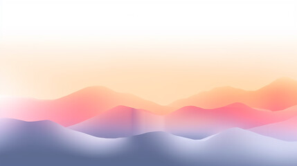 Colored curves color wave change of colors white, blue, orange, AI-Generated background banner for web site or presentation