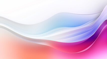 Obraz premium Colored curves color wave change of colors white, blue, orange, AI-Generated background banner for web site or presentation