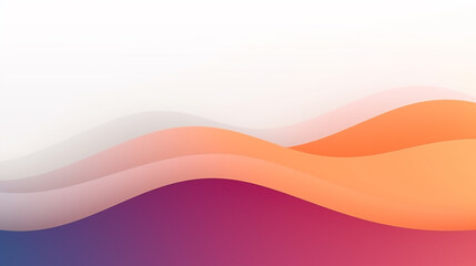 Colored curves color wave change of colors white, blue, orange, AI-Generated background banner for web site or presentation