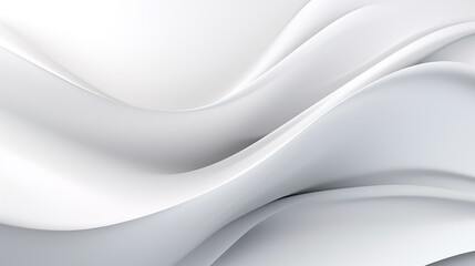 White gradient presentation background with waves, AI-Generated backdrop for slides