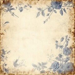 Shabby chic vintage blank faded paper