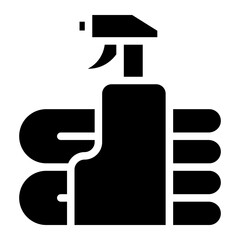 cleaning spray glyph 