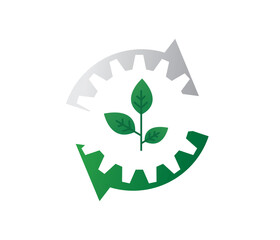 recycling vector design. industrial recycling concept.
