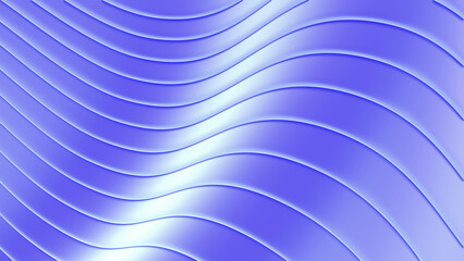 Silver blue background stripes 3d wavy pattern, elegant abstract striped pattern, interesting spiral architectural minimal background.