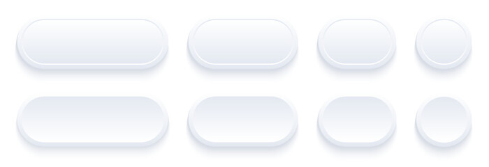 Buttons white and grey, interesting navigation panel for website.