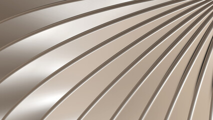 Silver background stripes 3d wavy pattern, elegant abstract striped pattern minimal white grey wallpaper.