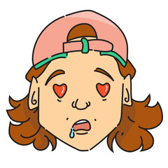 hand drawn emotes element collection