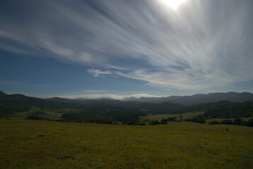 Night photograph at Ninth mile Ooty, India.