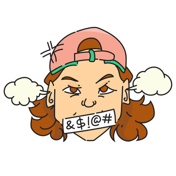 hand drawn emotes element collection