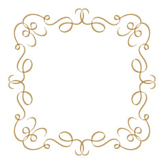 Vintage style vector calligraphic frame.