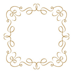 Vintage style vector calligraphic frame.