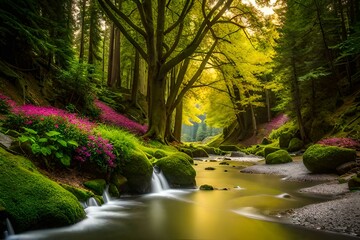 waterfall in the park