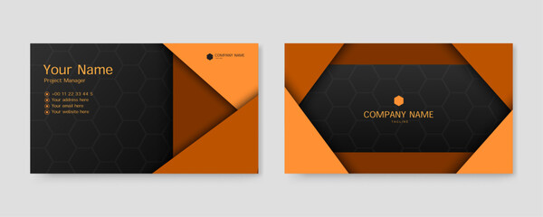 gradient abstract business card