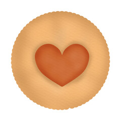 Biscuit cookie and Jam