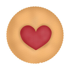 Biscuit cookie and Jam