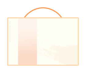 Food packaging in flat illustration