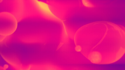 purple and orange glowing disco dance slime tender bubbles - abstract 3D rendering