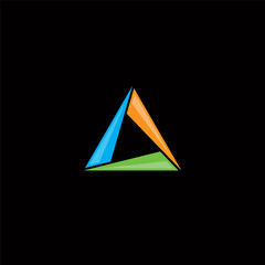 Fototapeta premium Triangle logo or icon design