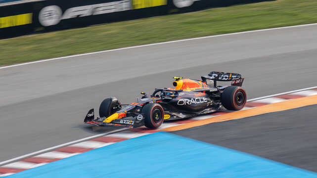 Sergio Perez in his Red Bull RB-19 at the 2023 Montreal Grand Prix