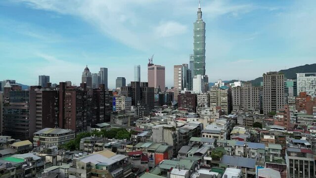 The view of Taipei city.