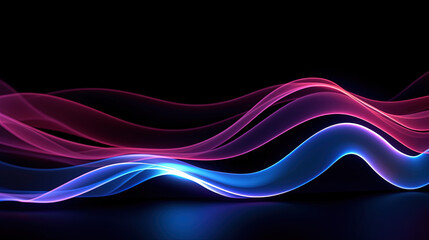 Abstract neon lines for background or wallpaper