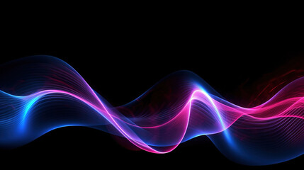 Abstract neon lines for background or wallpaper