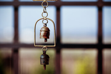 Wind chime that rings in the wind.