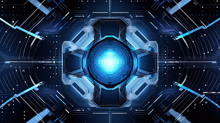 Obraz premium Abstract technology illustration for background or wallpaper