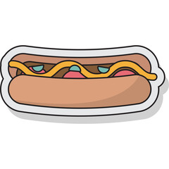amerika cuisine illustration