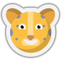 Cute cartoon cats with different emotions. Sticker collection.