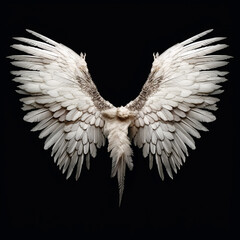 Obraz premium white fantasy wings, Generative AI
