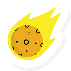 Cute outer space set. Cosmic bundle with doodle spaceships and planet. Collection of naive stellar stickers.