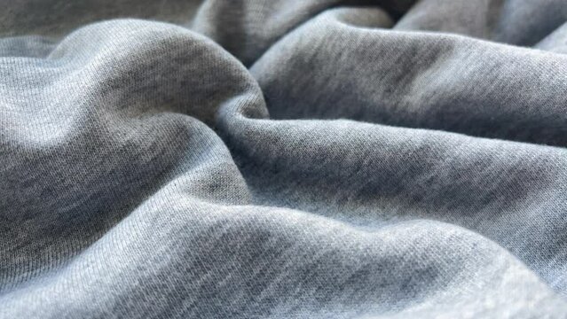 Texture Wrinkled Gray Cotton Fabric
