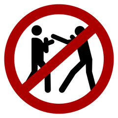 "No fight in this area" icon