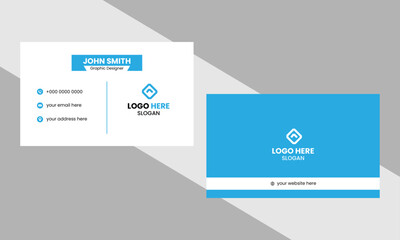 Creative and Clean Business Card Template.simple business card design