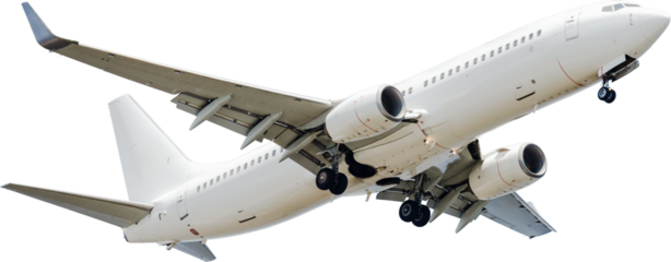 着陸態勢に入る飛行機