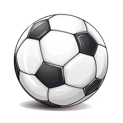 Fototapeta premium Illustration of a soccer ball. Generative AI.