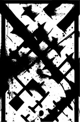 Grunge background black and white vector