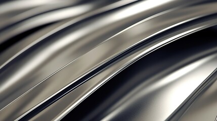 Flat metal sheet, smooth foil. Generative AI.