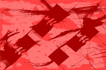 Red grunge background abstract vector