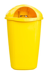 plastic trash waste container isolated
