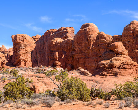 Landscape photograph taken in Arches National Park in Utah.